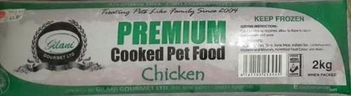Gilani Cooked Petfood Chicken 2kg
