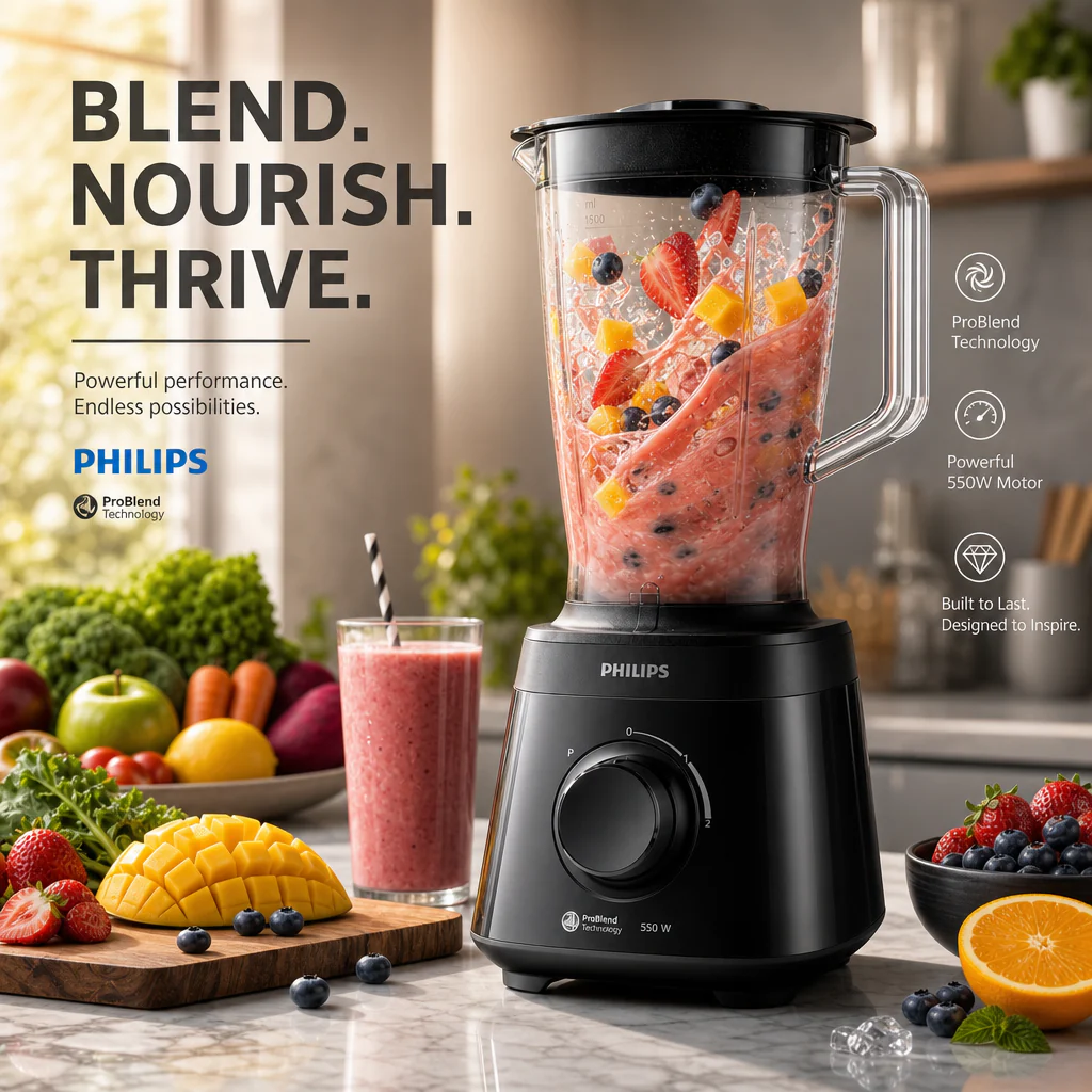 Philips Daily Collection Blender 550W HR2141/90