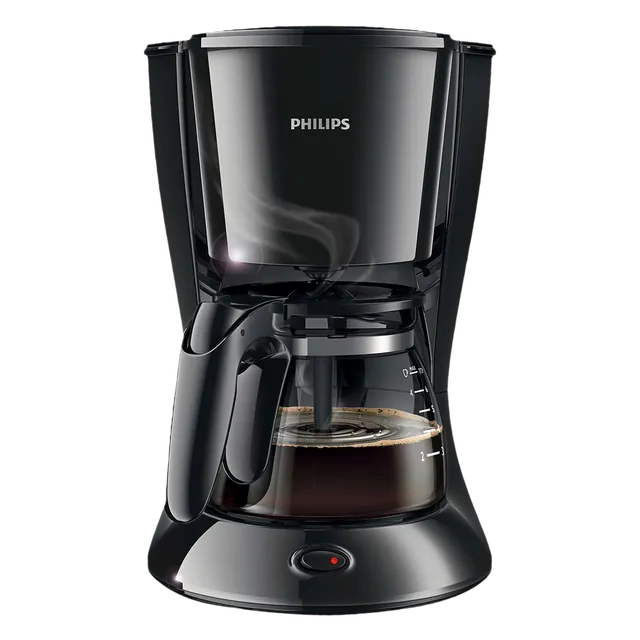 Philips Daily Collection 750 Watt 7 Cups Automatic Drip Coffee Maker With Water Level Indicator (Black)