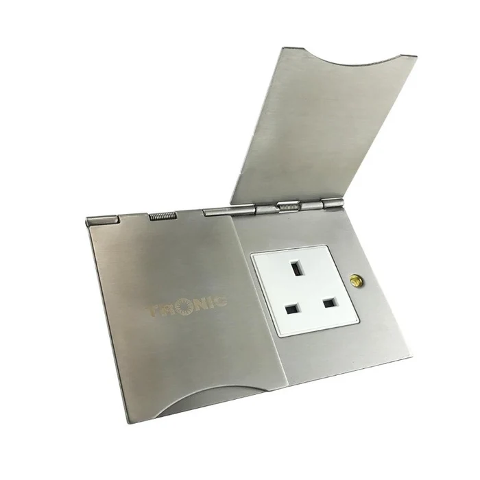 Tronic Floor Switch Socket 13A Twin BF 5213-FS