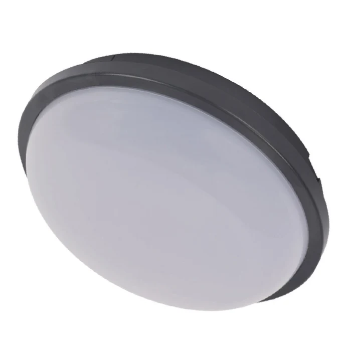 Tronic Bulkhead Ceiling Light LED 20W BK WW CL RD20-BK-WW