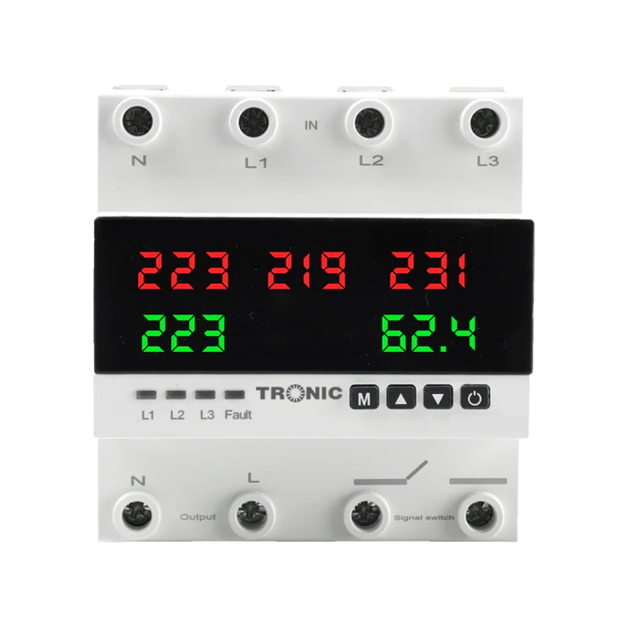 SMART CHANGEOVER SWITCH 100A 5 DISPLY AUTO PHASE SELECTOR