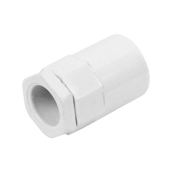 PVC Female Adaptor - 20MM WHITE Tronic CP FNUT-20-WH