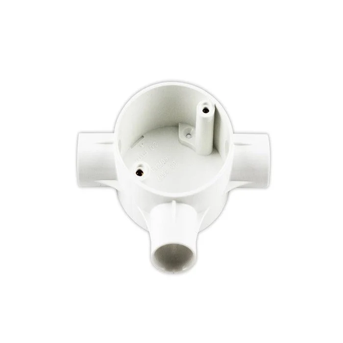PVC Junction Box 3 Way WHITE - 25MM Tronic CP JUN3-25-WH
