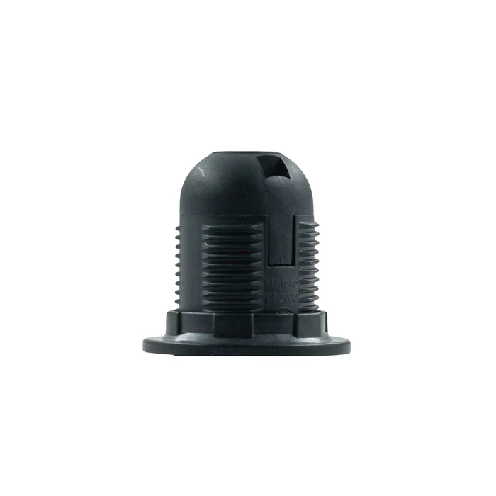 HOLDER FULL THREAD E27 BK
