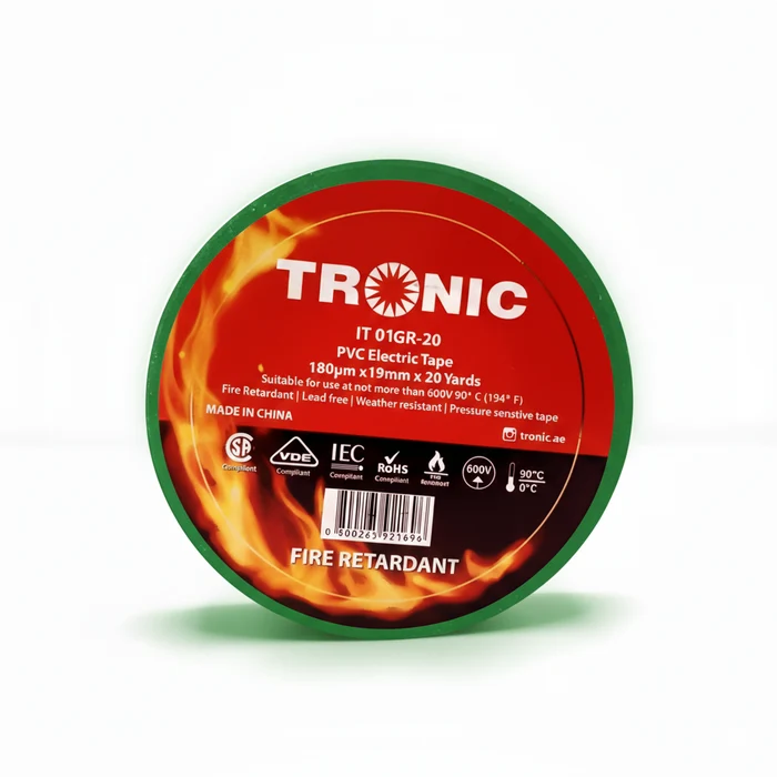 Insulating Tape Green 20yards NEW Tronic IT 01GR-20