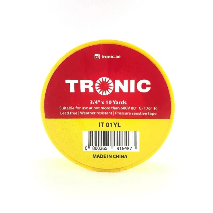 Insulating Tape Yellow 10yards - Tronic IT 01YL