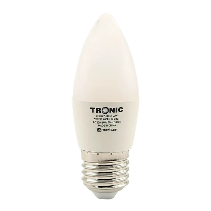 Bulb LED Candle Dimmable 5W E27 LE 0527-CB-DI-WW