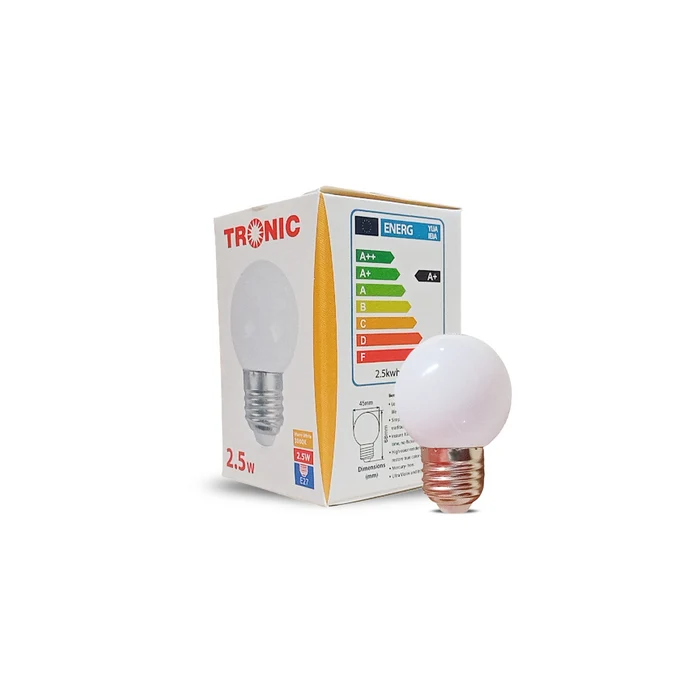 Bulb LED G45 Tronic 2W Opal WW LE G45-0025-27-OP-WW