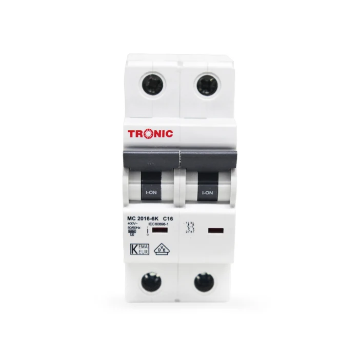 MCB DOUBLE POLE 6KA 16AMP