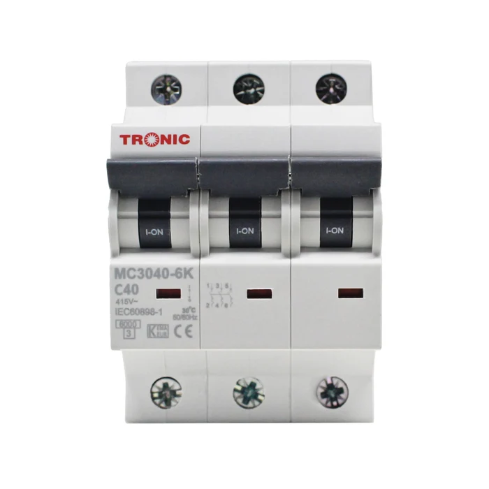 MCB THREE POLE 6KA 40AMP