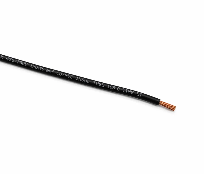 Tronic Electric Cable Flexible Single core 0.75mm sq Meters BLACK