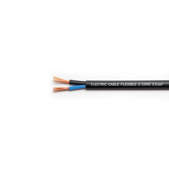 Tronic Electric Cable Flexible 2 core 0.5mm sq Meters BLACK