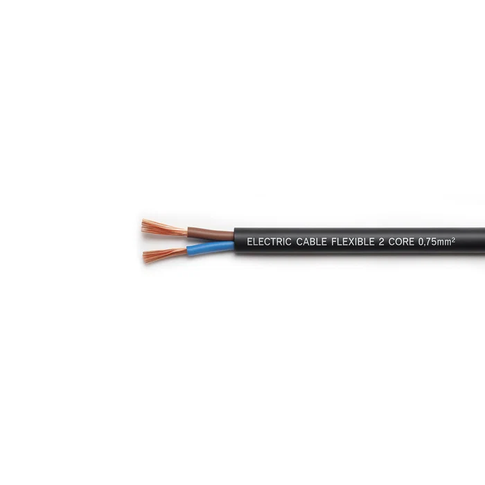 Tronic Electric Cable Flexible 2 core 0.75mm sq Meters BLACK