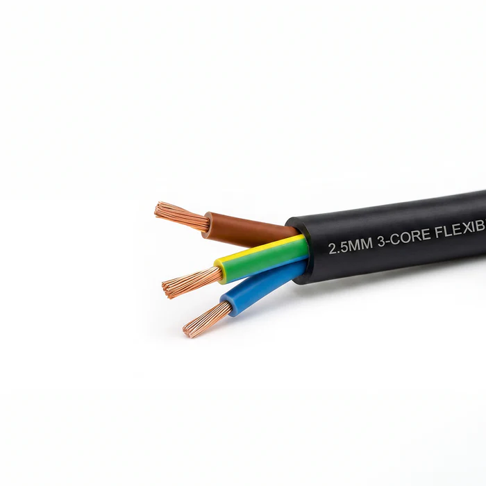 Tronic Cable 2.5mm 3 Core Flexible Black METERS