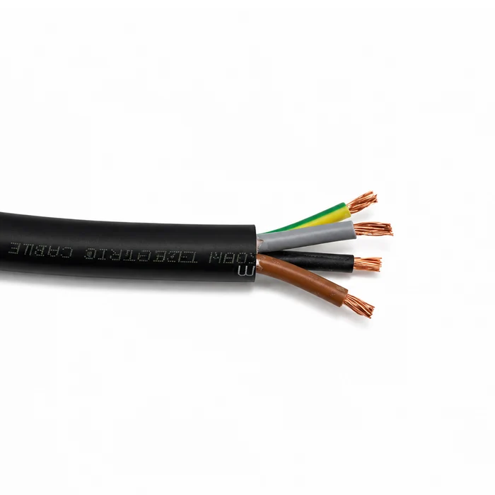 Tronic Cable 4mm 4 Core Flexible Black METERS