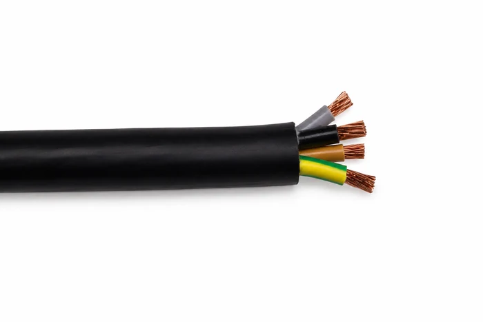 Tronic Cable 6mm 4 Core Flexible Black METERS MT FLEX-04-0060-BK