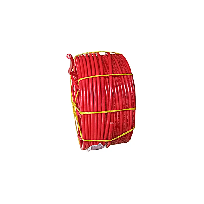PVC Insulated Electrical Cable Meter Single Stranded 4mm Red MT SCRE-ST-0040-RD