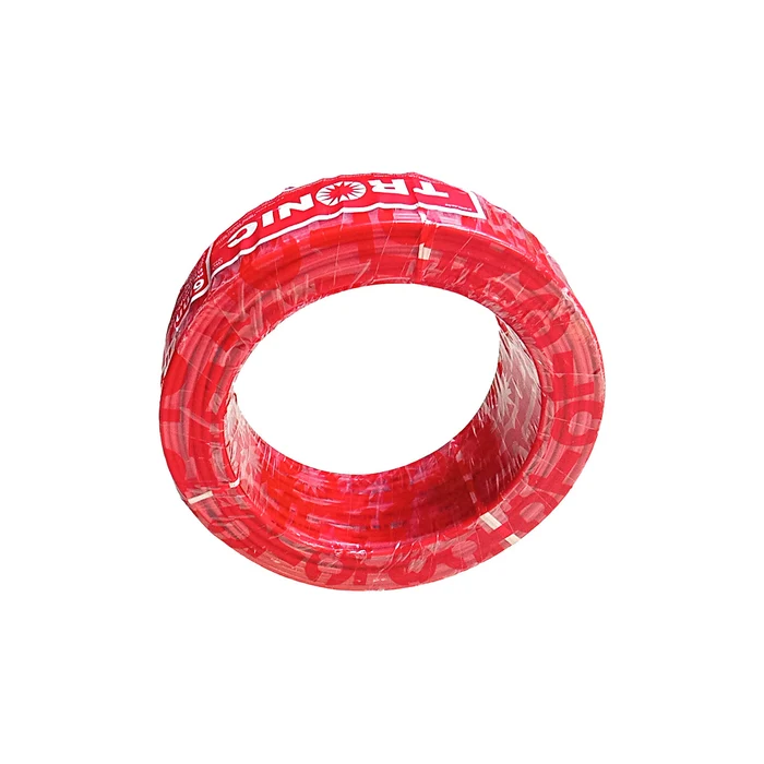 PVC Insulated Electrical Cable Meter Single Stranded 6mm Red MT SCRE-ST-0060-RD