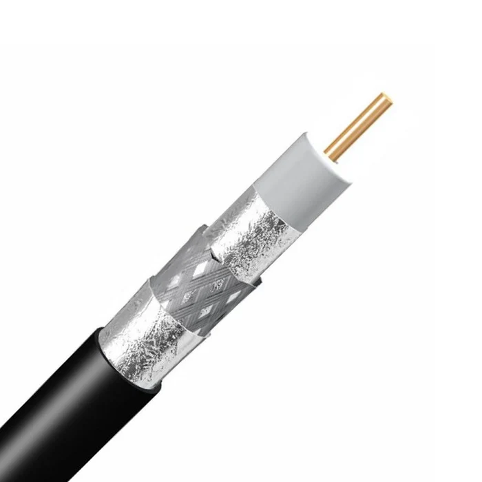 Wire TV Cable Black RG6 100MTR Tronic RG 6100