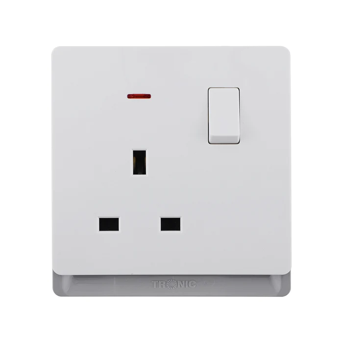 Tronic 13A Switch Socket Single Neon IVORY TD 5113-NE-IV