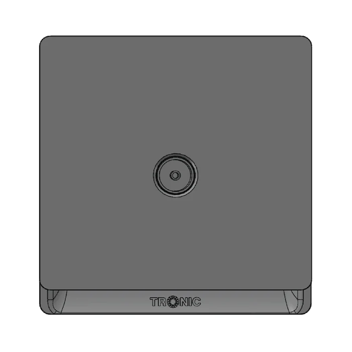 Tronic 1G TV Socket GREY TD 5311-GY