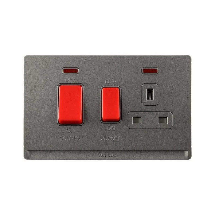 Tronic Cooker Control Unit With S/Socket GREY TD 5345-GY