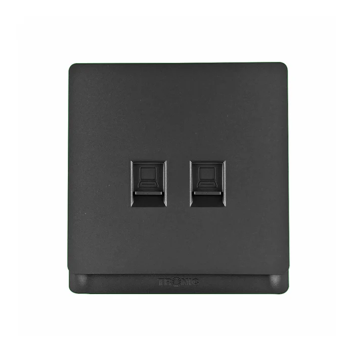 DOUBLE DATA SOCKET (CAT 6) BK