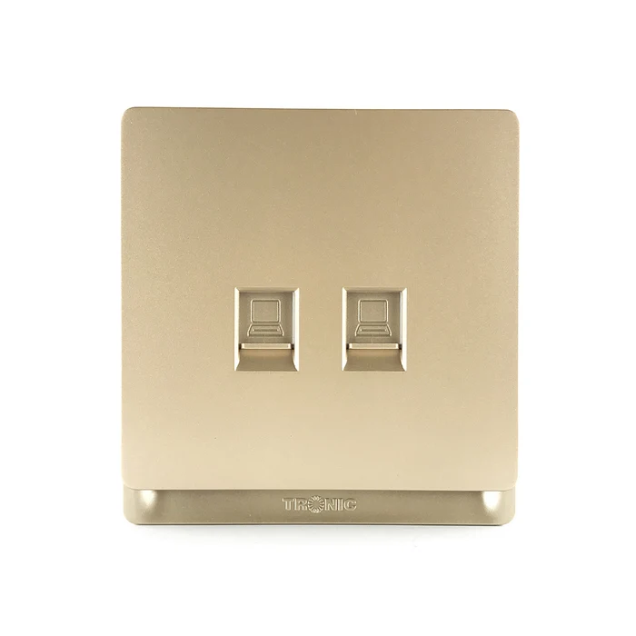 DOUBLE DATA SOCKET (CAT 6) GOLD