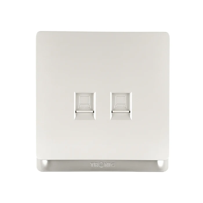DOUBLE DATA SOCKET (CAT 6) IVORY