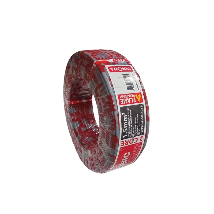PVC Insulated Electrical Cable 90Mtrs Twin WITHOUT Earth Solid 1.5mm TK TWNF-SD-0015