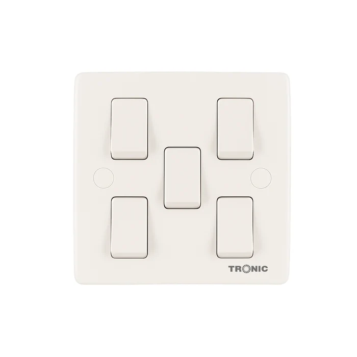 TR 5 GANG 2 WAY SWITCH PLATE 10A*250V