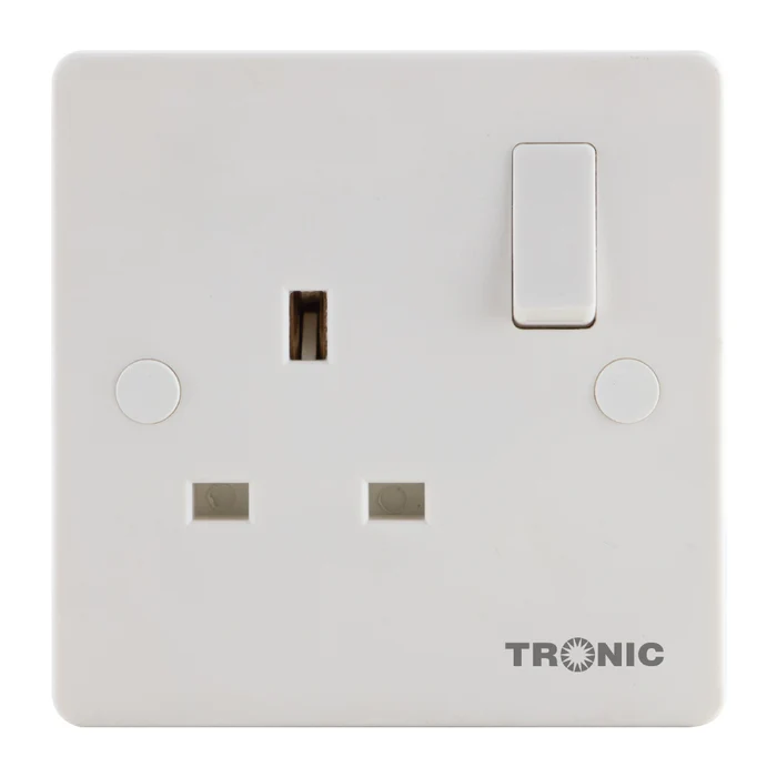 Tronic 1X 13A Slim Single Switch Socket TRK 5113