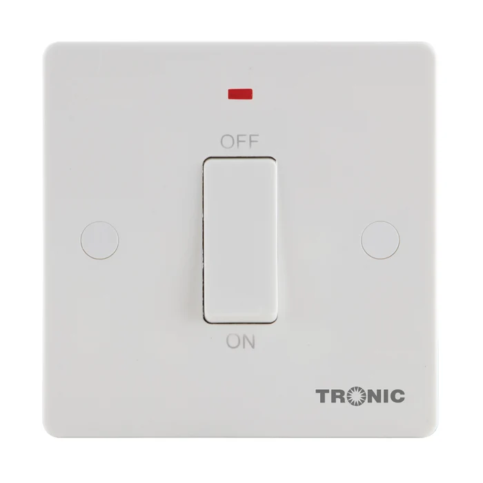 Tronic 20A SLIM DP Switch With Neon TRK 5120NE