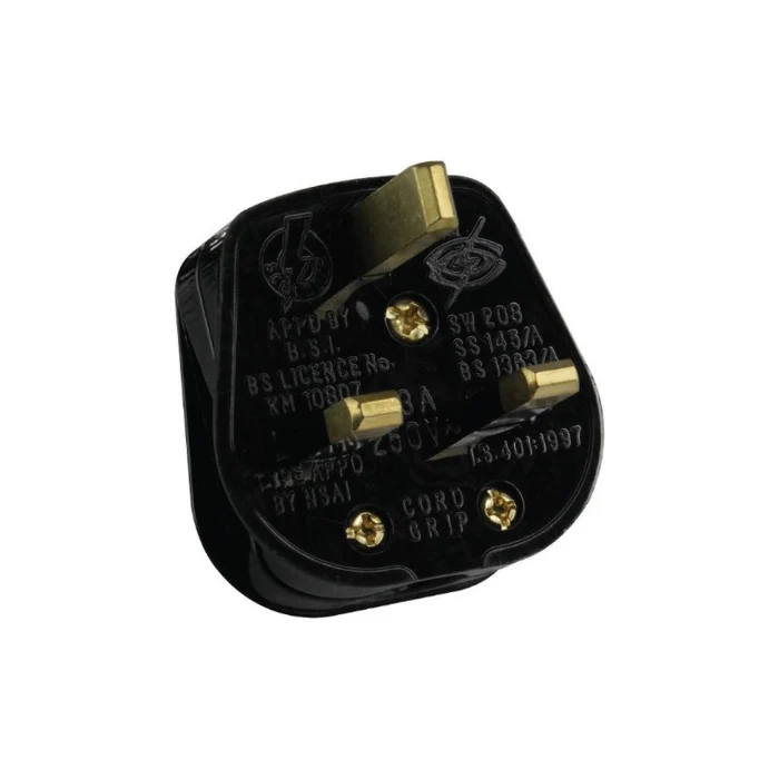 Tronic 13A Top Plug Black TRK 5300B