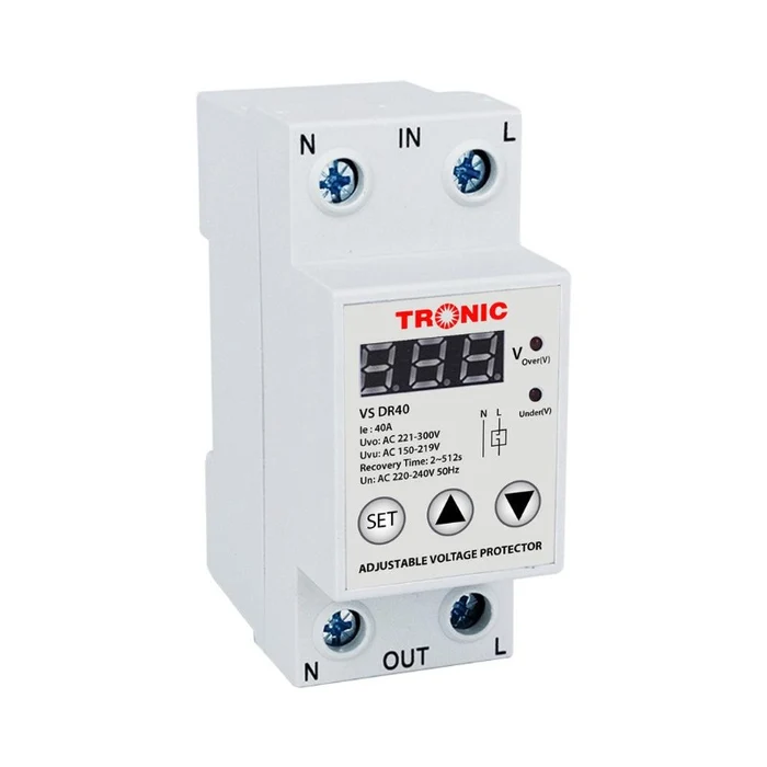 Tronic Adjustable Voltage Protector 40A VS DR40
