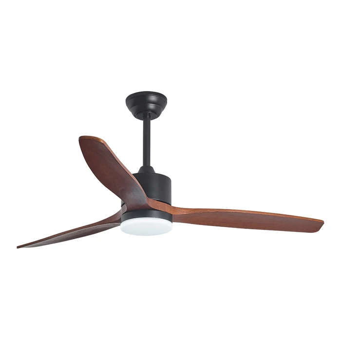 52 Inch Ceiling Fan with LED Light & Wooden Blades – 58W
