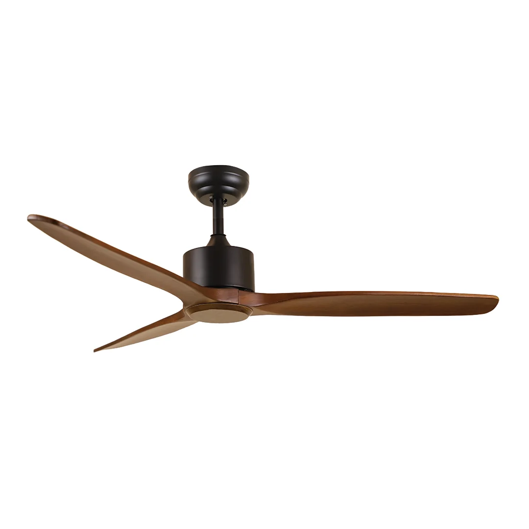 52 inch Ceiling Fan with Wood Blades - 6-Speed Remote Control