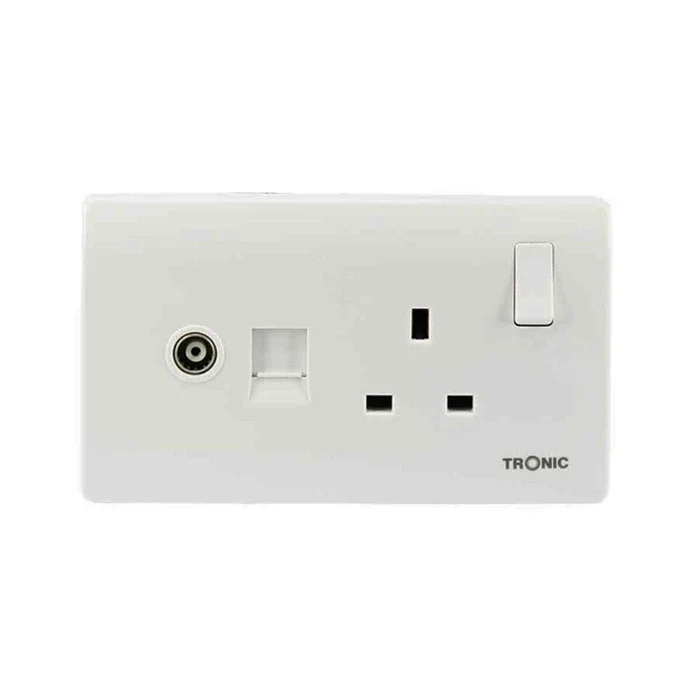 Single Socket with TV and Data Socket