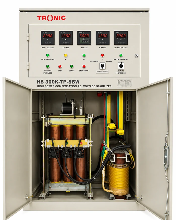 Heavy-Duty Digital Voltage Regulator Stabilizer – 5000VA, 240V / 110V
