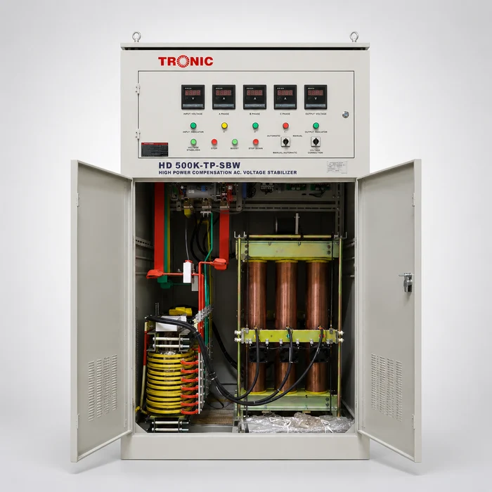 Three-Phase High-Capacity Voltage Stabilizer – 400KVA