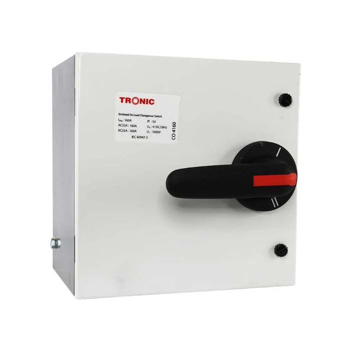 Onload Enclosed Manual Change Over 160A