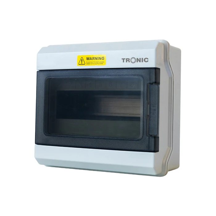 Weatherproof ABS TPN 10-Way Distribution Board, IP66 with 100A Isolator