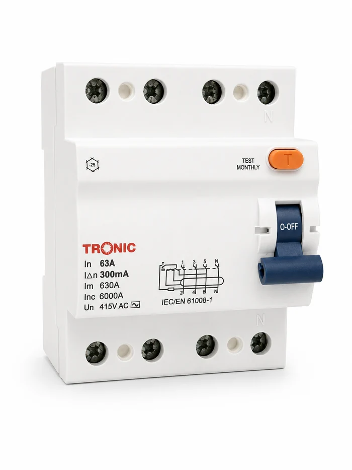 Residual Circuit Breaker 4 Pole 63A