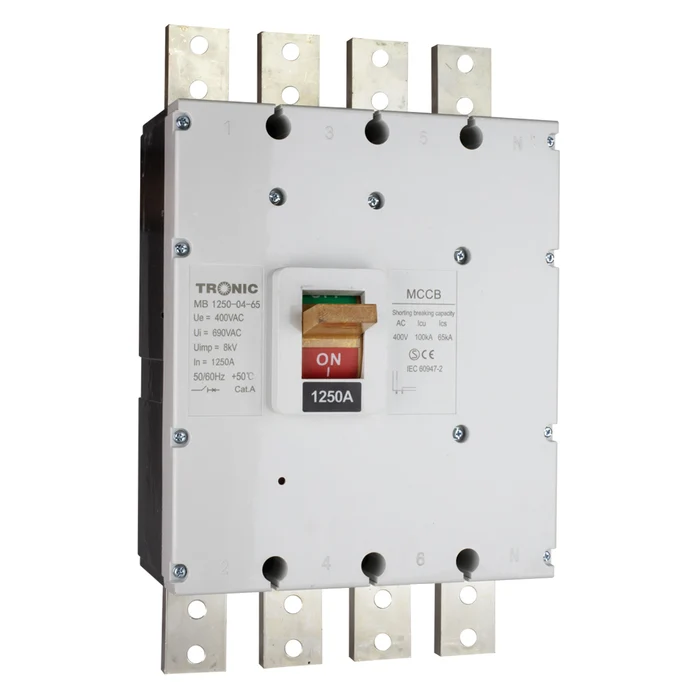 MCCB Breaker SGM6 1250A 4P 65KA 1250M