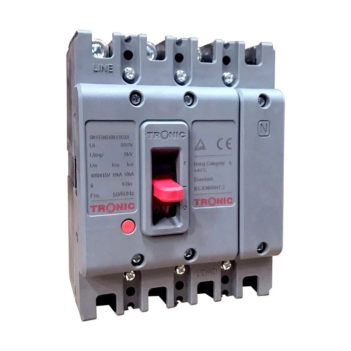 Industrial 4-Pole Circuit Breaker – 250A, 21kA (MCCB)