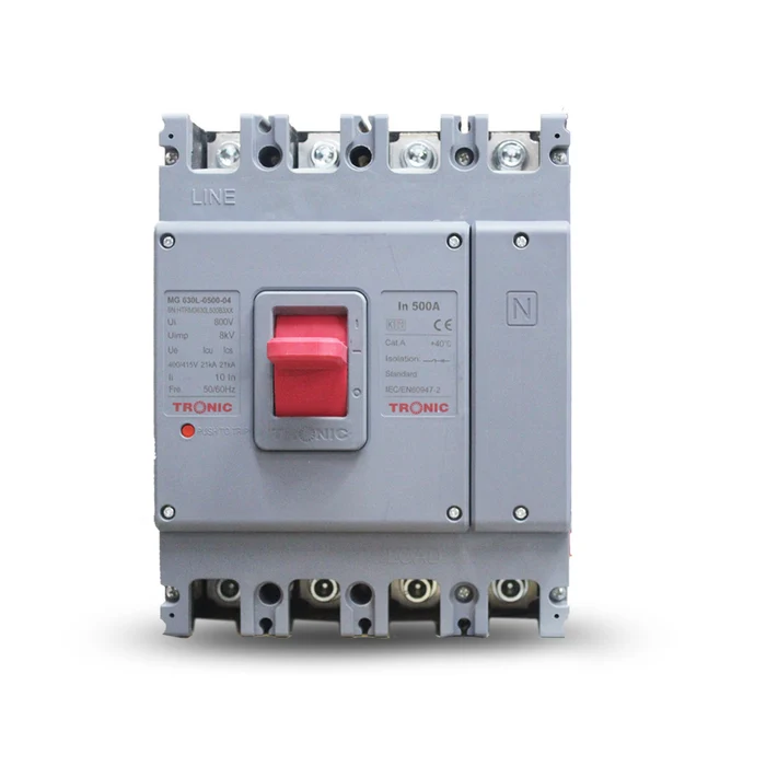 500A 4-Pole MCCB Breaker – Industrial Grade