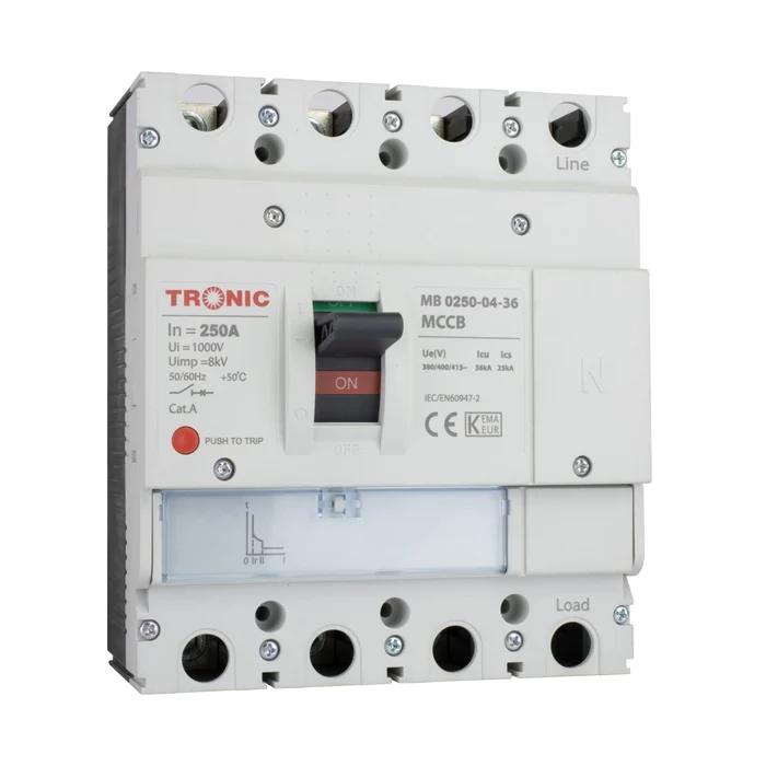 MCCB Breaker SGM6 250A 4P 36KA 250L