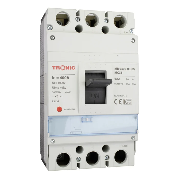 MCCB Breaker SGM6 400A 3P 65KA 400M