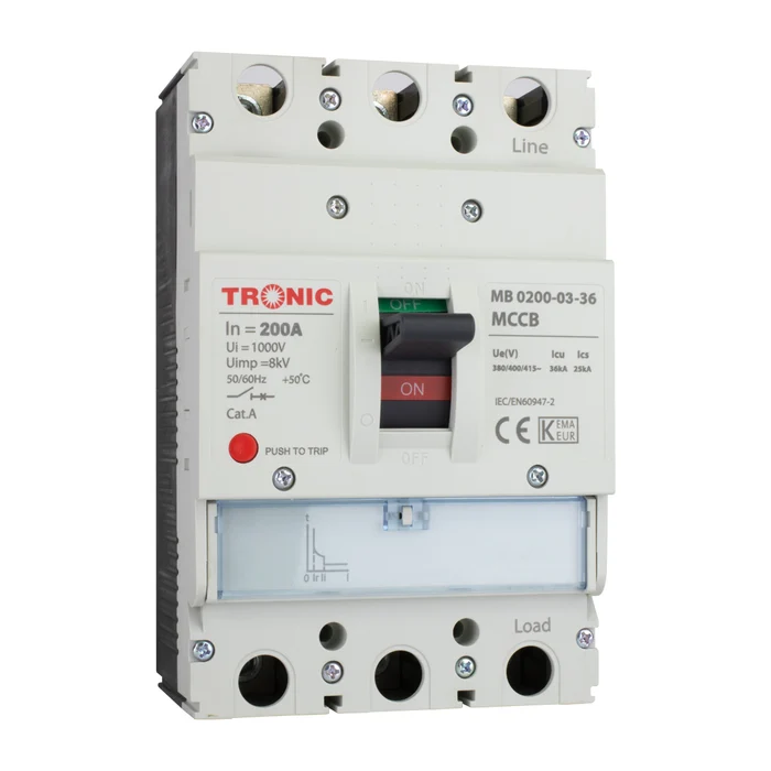 MCCB Breaker SGM6 200A 3P 36KA 250L